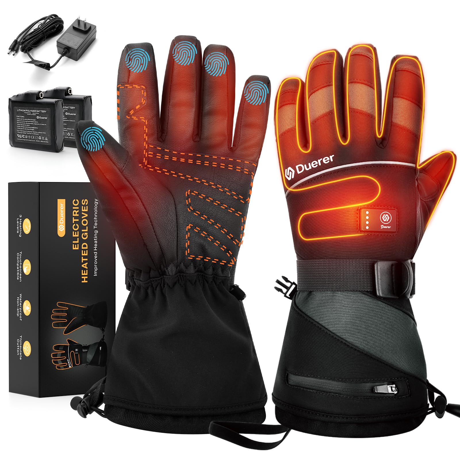 Duerer Heated Gloves Electric Heated Gloves for Men & Women