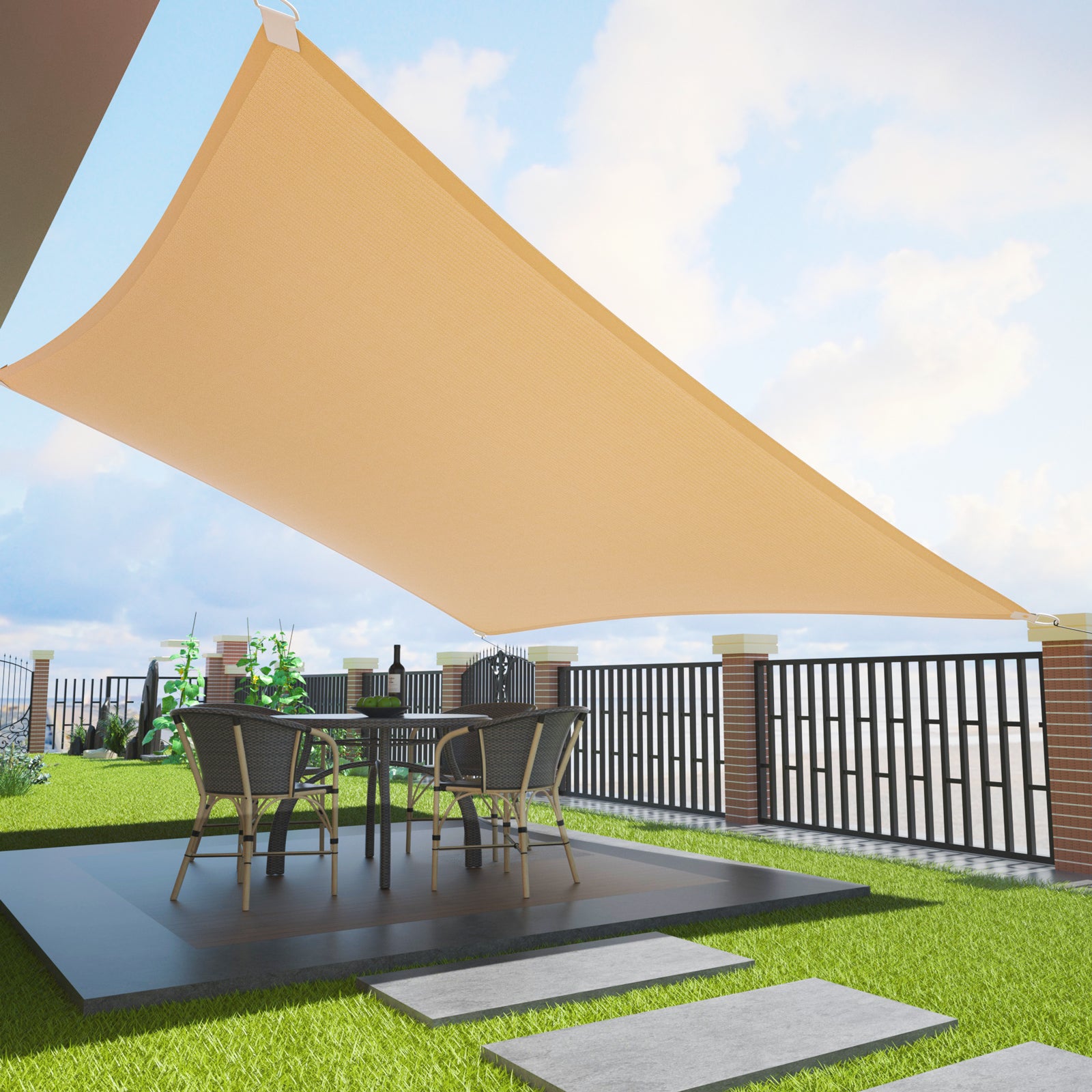 Duerer Rectangle Sun Shade Sail Canopy