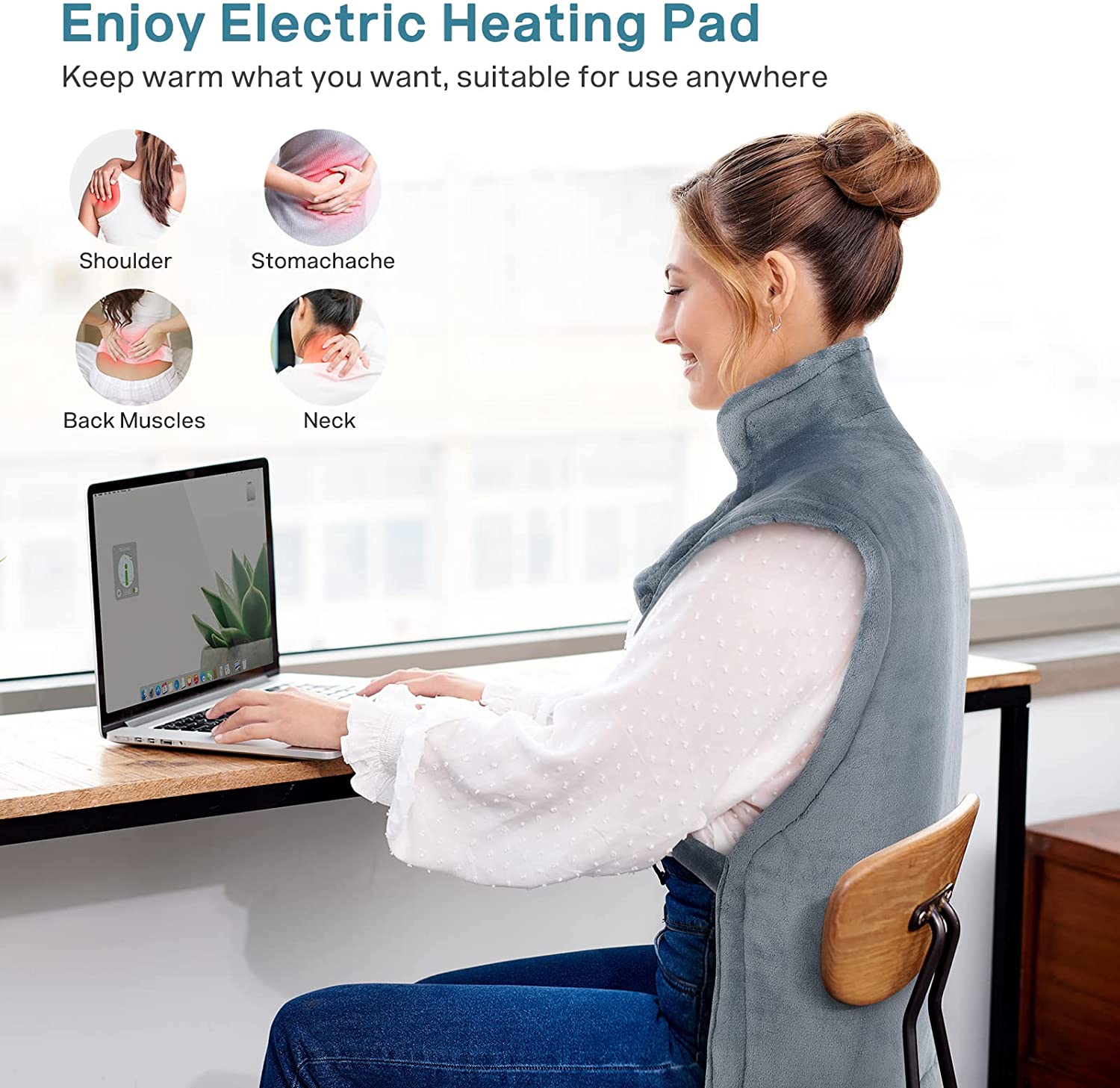 Duerer Electric Heating Pad For Back Shoulder Neck