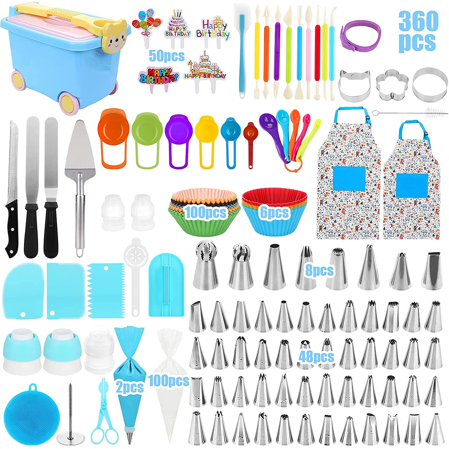 Duerer 360 Pcs Baking Accessories